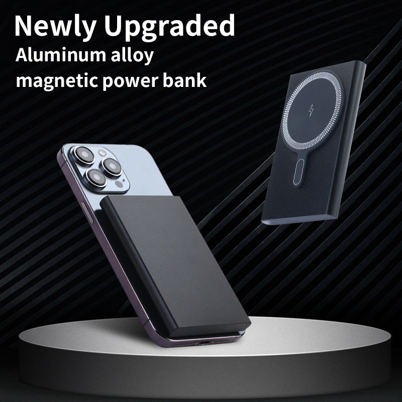Tragbare Magnetische Powerbank mit Schnellem Induktiven Ladegerät Brehn