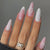 Elegantes Press-On-Nagelset mit Winter-Schneeflocken-Designs Brehn