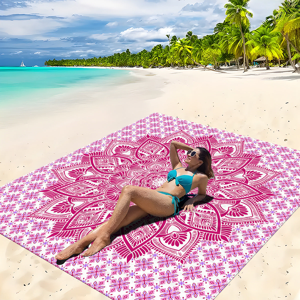 Mandala Design Strandmatte Brehn