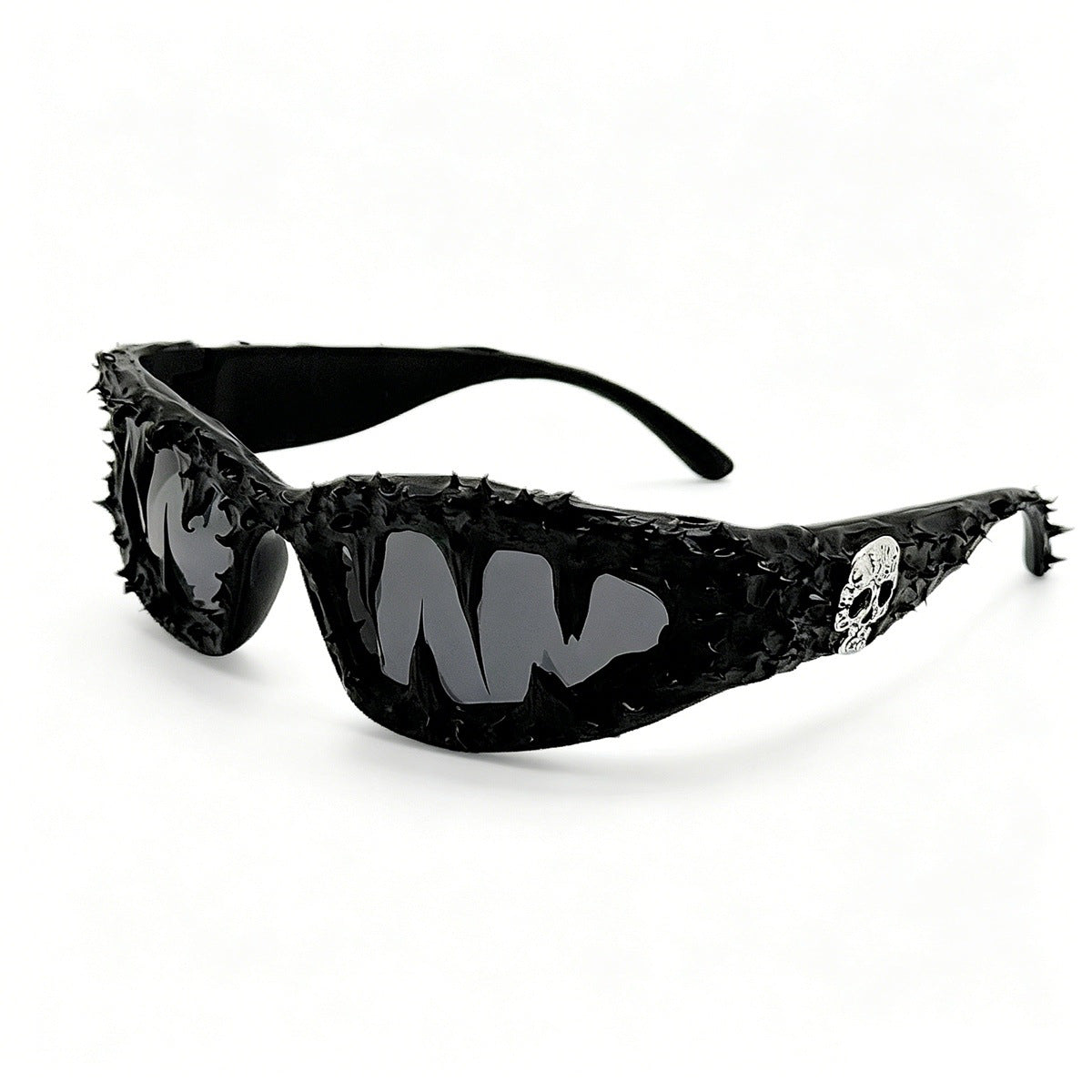Damen kreative Fashion-Sonnenbrille mit einzigartigen Spikes und skull-Design Brehn