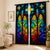 Abstract gemusterte Fenster Gardinen