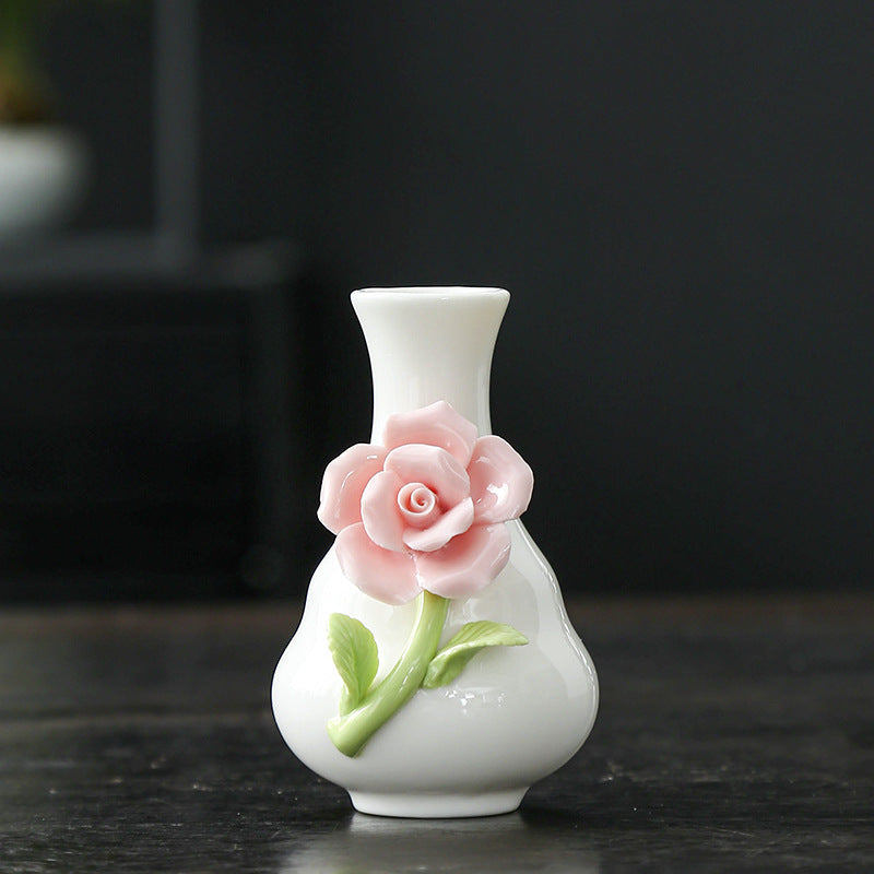 Künstlerische Blumenporzellanvase Brehn
