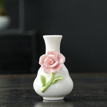 Künstlerische Blumenporzellanvase Brehn