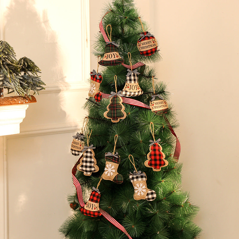 Dekorative Weihnachtsbaum-Anhänger im rustikalen Look Brehn
