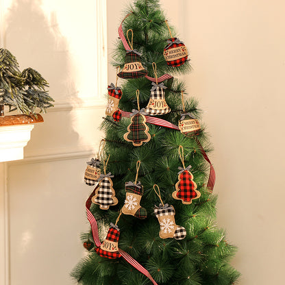 Dekorative Weihnachtsbaum-Anhänger im rustikalen Look Brehn