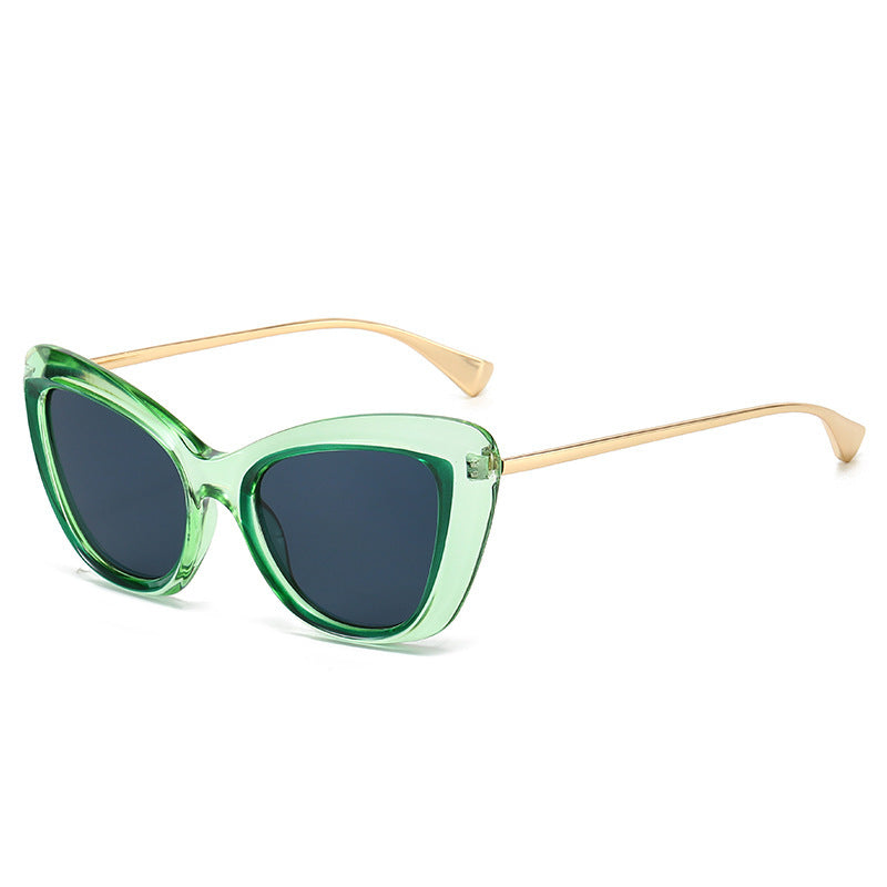 Damen Cat-Eye Sonnenbrille mit elegantem Metallrahmen Brehn