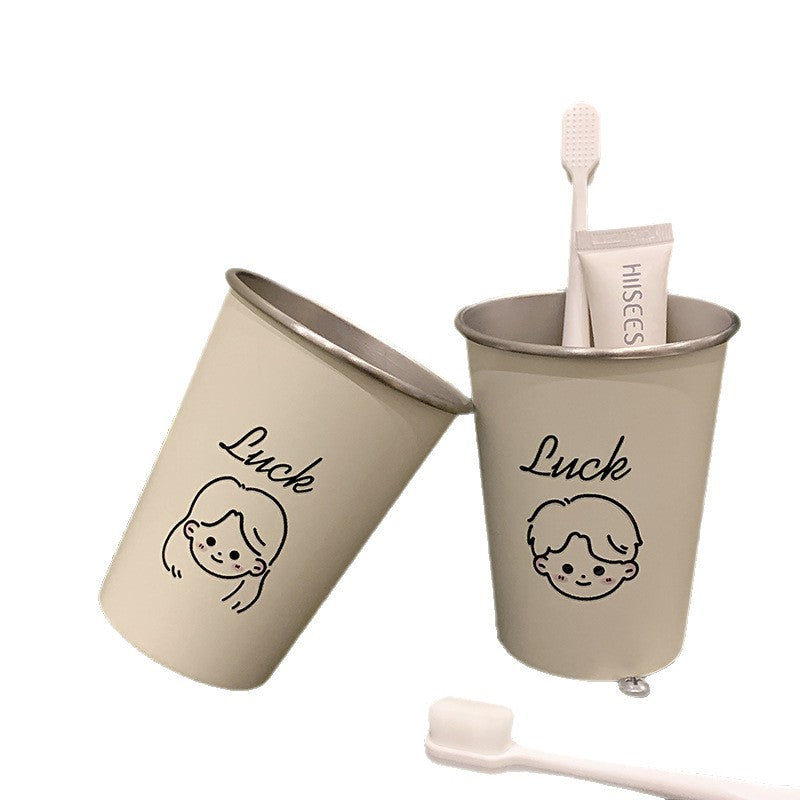 Keramiktasse mit Fröhlichem Gesichtsmotiv Brehn
