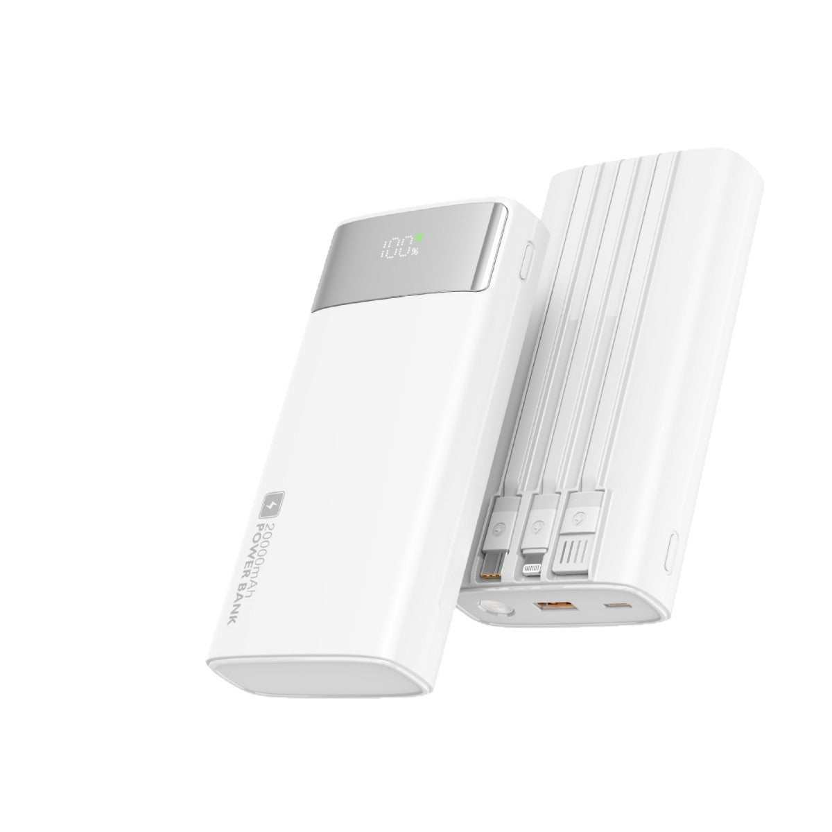 Tragbare Powerbank mit Schlankem Design und Digitalem Display Brehn