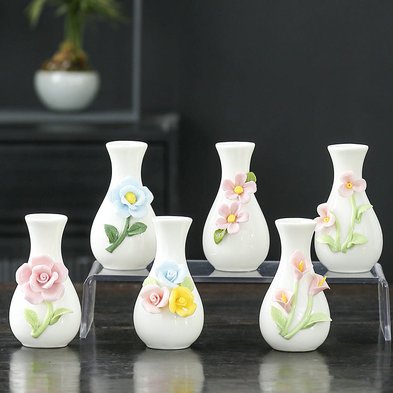 Elegante Florale Keramische Vase Brehn