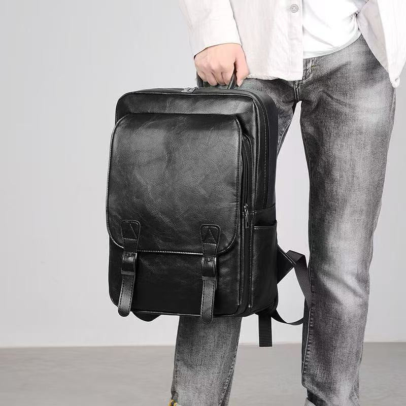 Leder Laptop Rucksack Brehn