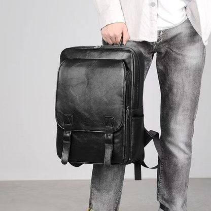 Leder Laptop Rucksack Brehn