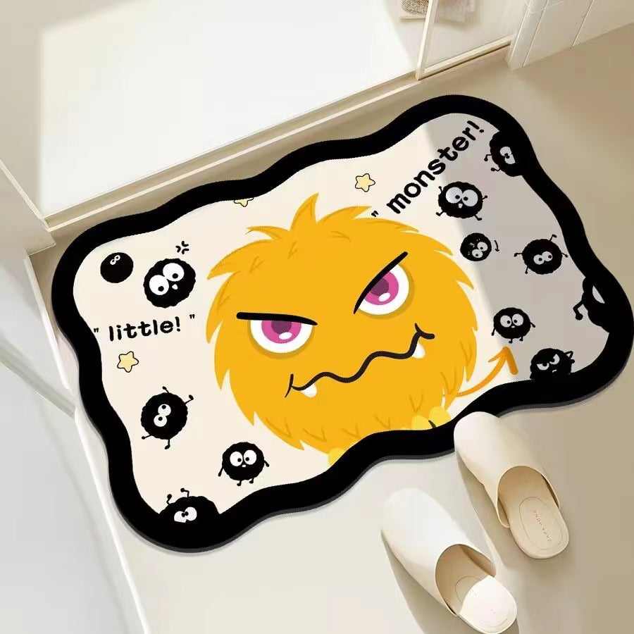 Verspielte Monster-Themen-Badmatte Brehn