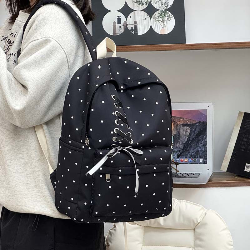 Verspielter Punkte Casual Rucksack Brehn