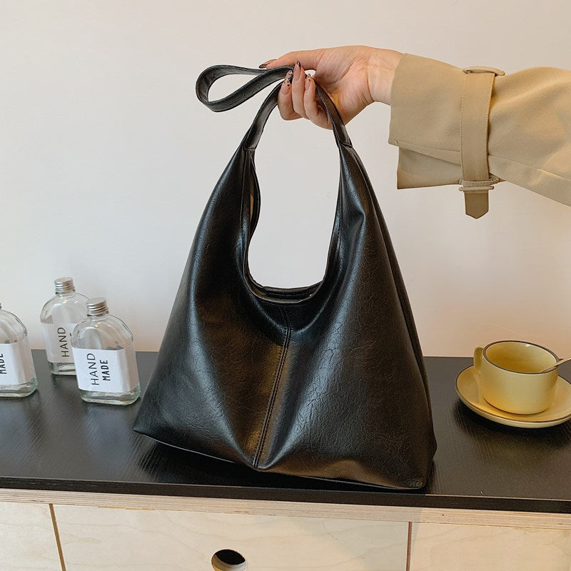 Zeitgenössische Leder Schultertasche Brehn