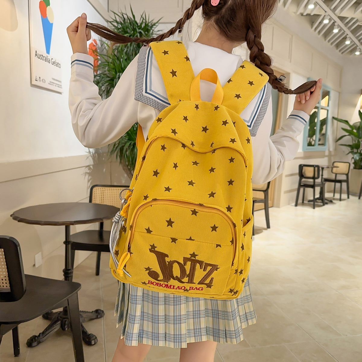 Stylische Sternenbedruckte Rucksack Brehn
