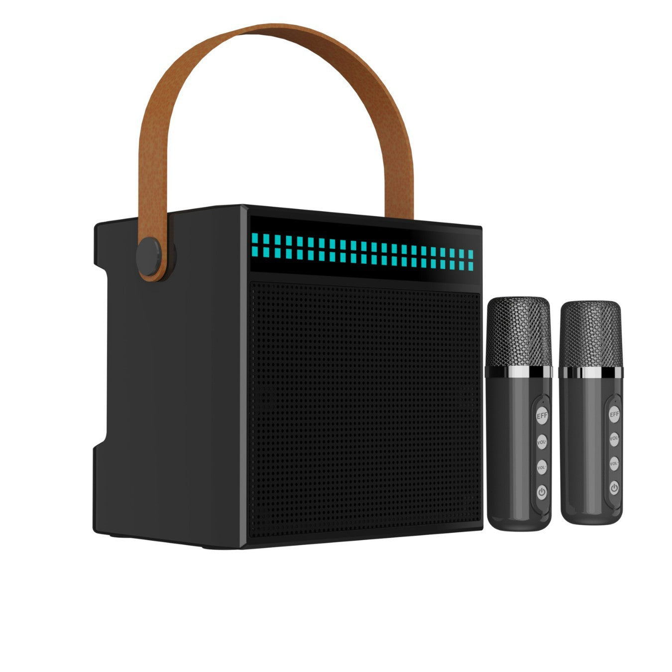 Tragbares Karaoke-System mit Dual-Mikrofonen Brehn