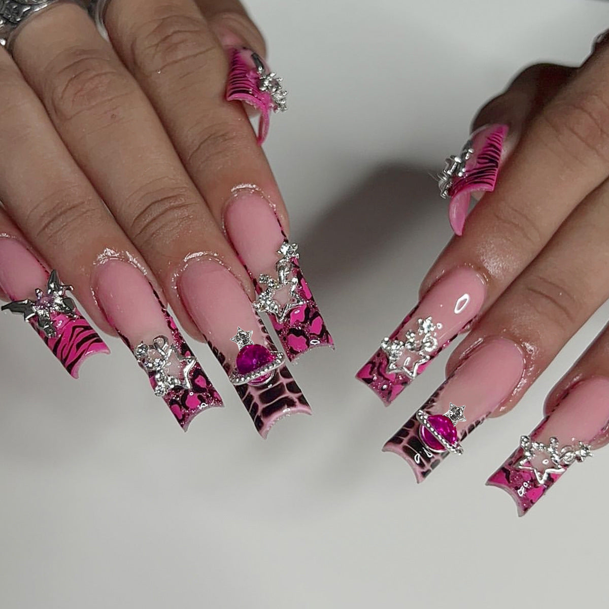 Glamorous 3D Glitter Nail Art Extensions Brehn
