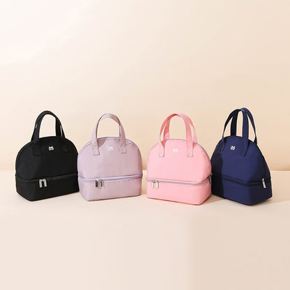 Damen isolierte Kühltasche mit praktischem doppelt zip-Design Brehn