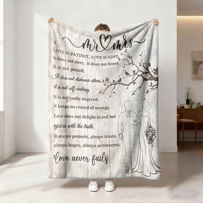 Inspirierende Botschaft Fleece-Decke