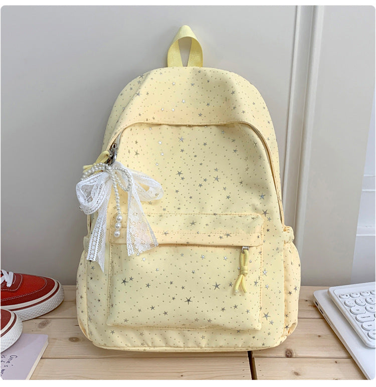 Stylische Sternenprint Freizeit Schul Rucksack Brehn