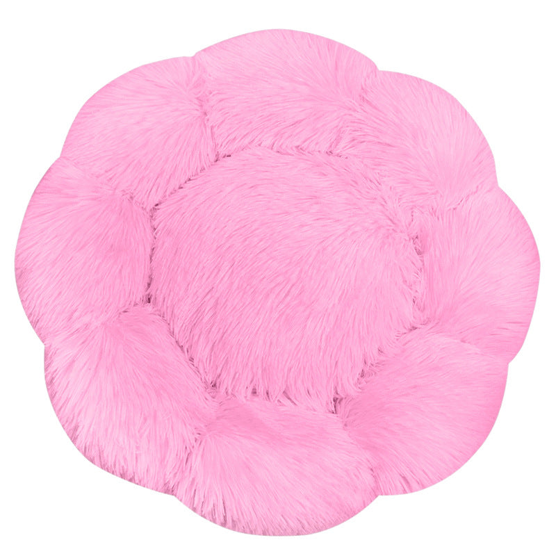 Blumenförmiges Plüsch-Hundebett