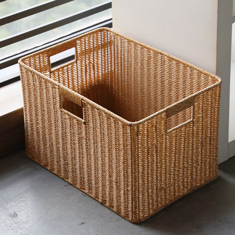 Aufbewahrungskorb aus natürlichem Rattan