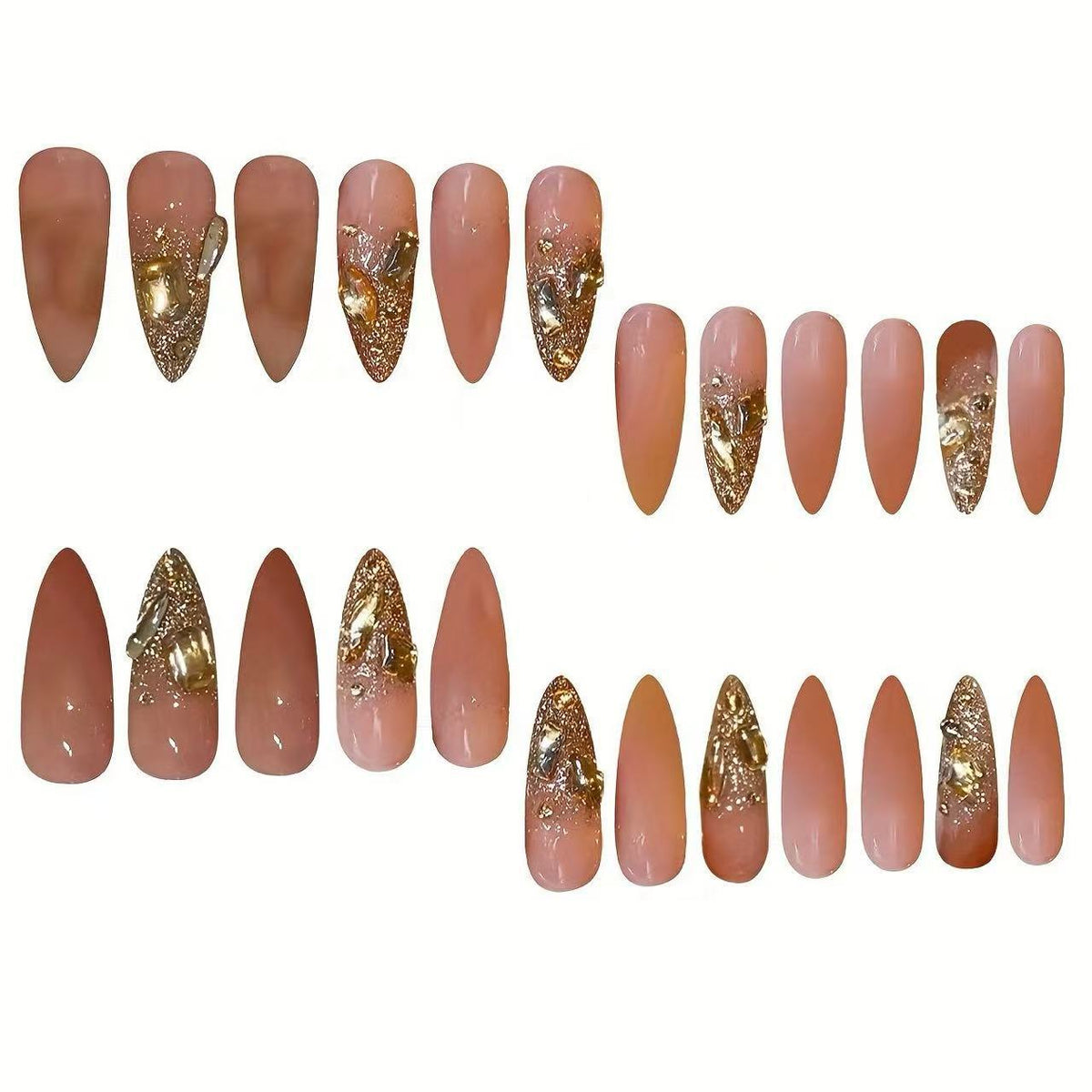 Glamouröse Stiletto-Nagelkunst-Verstärkungen Brehn