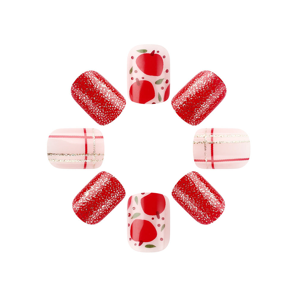 Künstlerisches Press-On Nageldesign Set Brehn