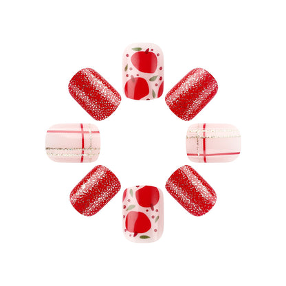 Künstlerisches Press-On Nageldesign Set Brehn