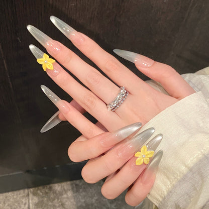 Dekoratives Stiletto Press-On Nagelkunstset