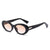 Elegante Übergroße Oval Sonnenbrille