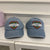 Damen bestickte Herz Design Denim Baseballkappe Brehn