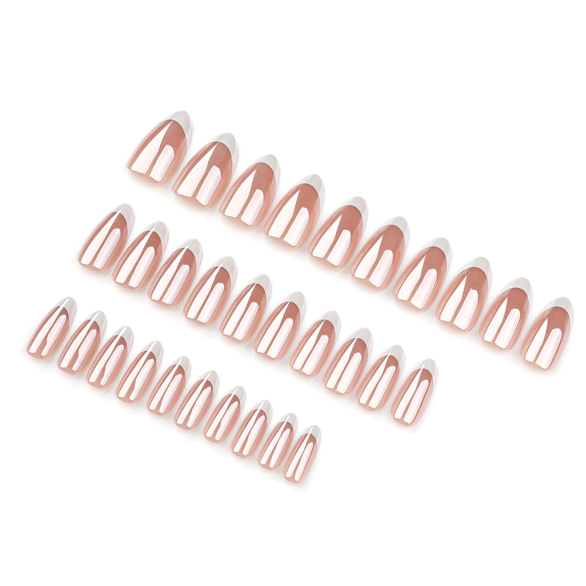 Kunstvolle Gel-Nägel mit elegantem French-Tip Design Brehn