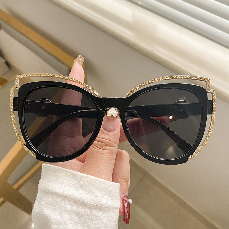 Damen Cat-Eye Sonnenbrille mit funkelndem Detail Brehn