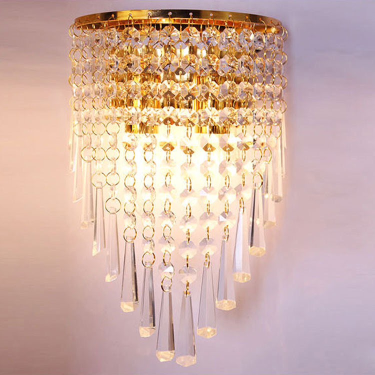 Glamouröse Kristall Wandlampe