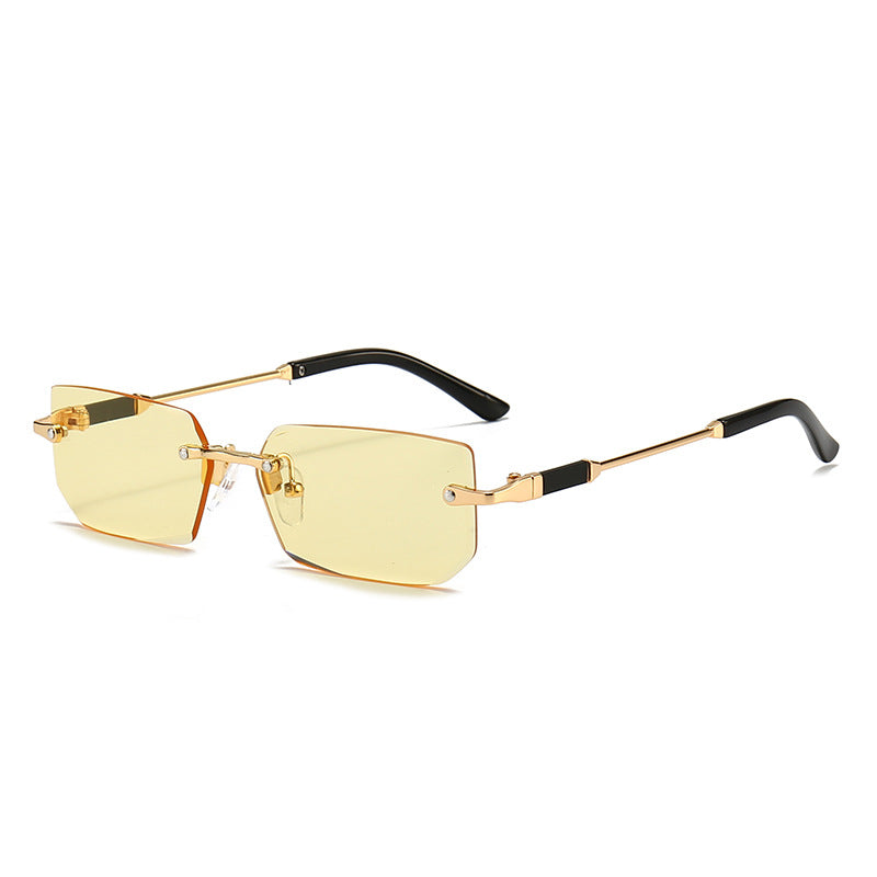 Damen elegante und modische Sonnenbrille mit transparentem Rahmen Brehn