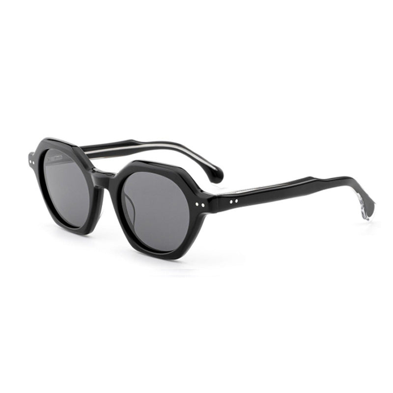 Damen Sonnenbrille im stilvollen, sechseckigen Design mit robustem Rahmen und UV-Schutz Brehn
