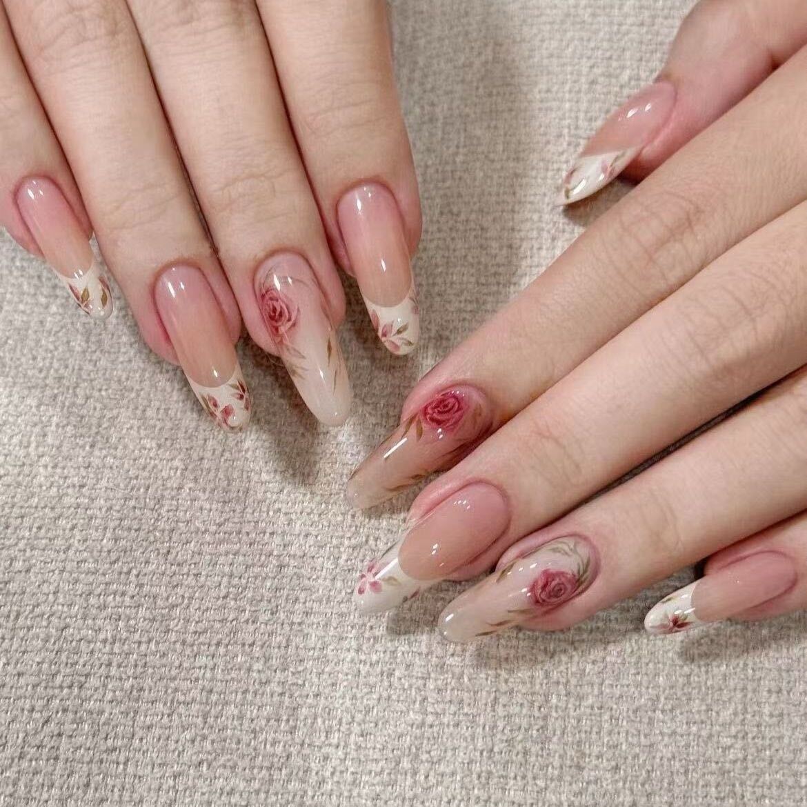 Künstlerisches Stiletto-Nagelset Brehn