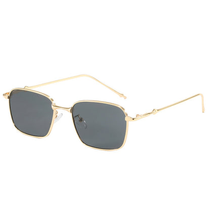 Damen elegante quadratische Sonnenbrille mit hochwertigem Metallrahmen Brehn