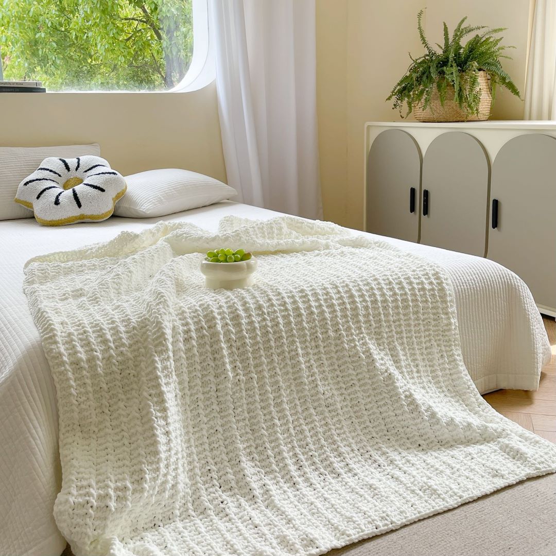 Damen Gemütliche Strickdecke Brehn