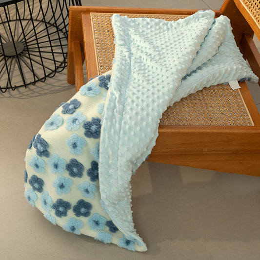 Damen weiche und kuschelige Mikrofaser-Decke mit Blumenmuster Brehn