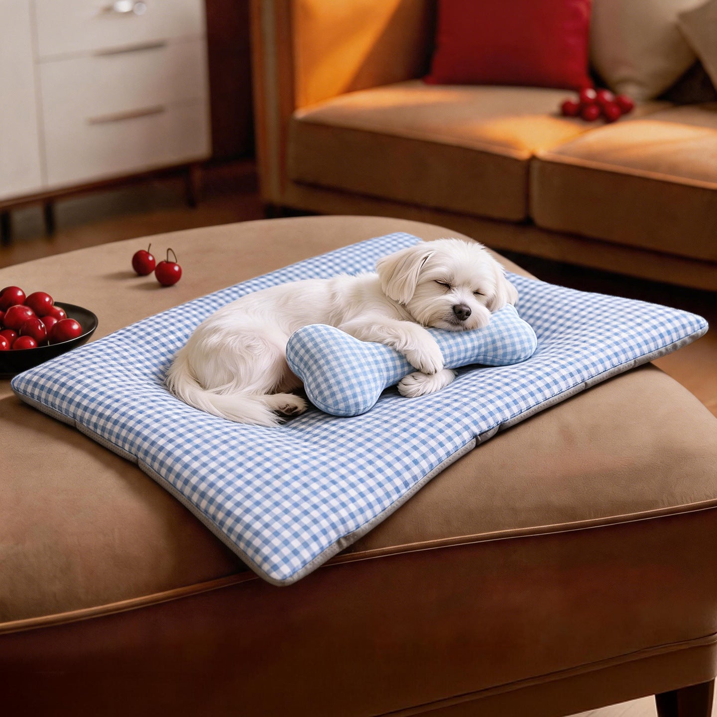 Damen Luxus-Katzenbett mit ergonomischen Kissen Brehn