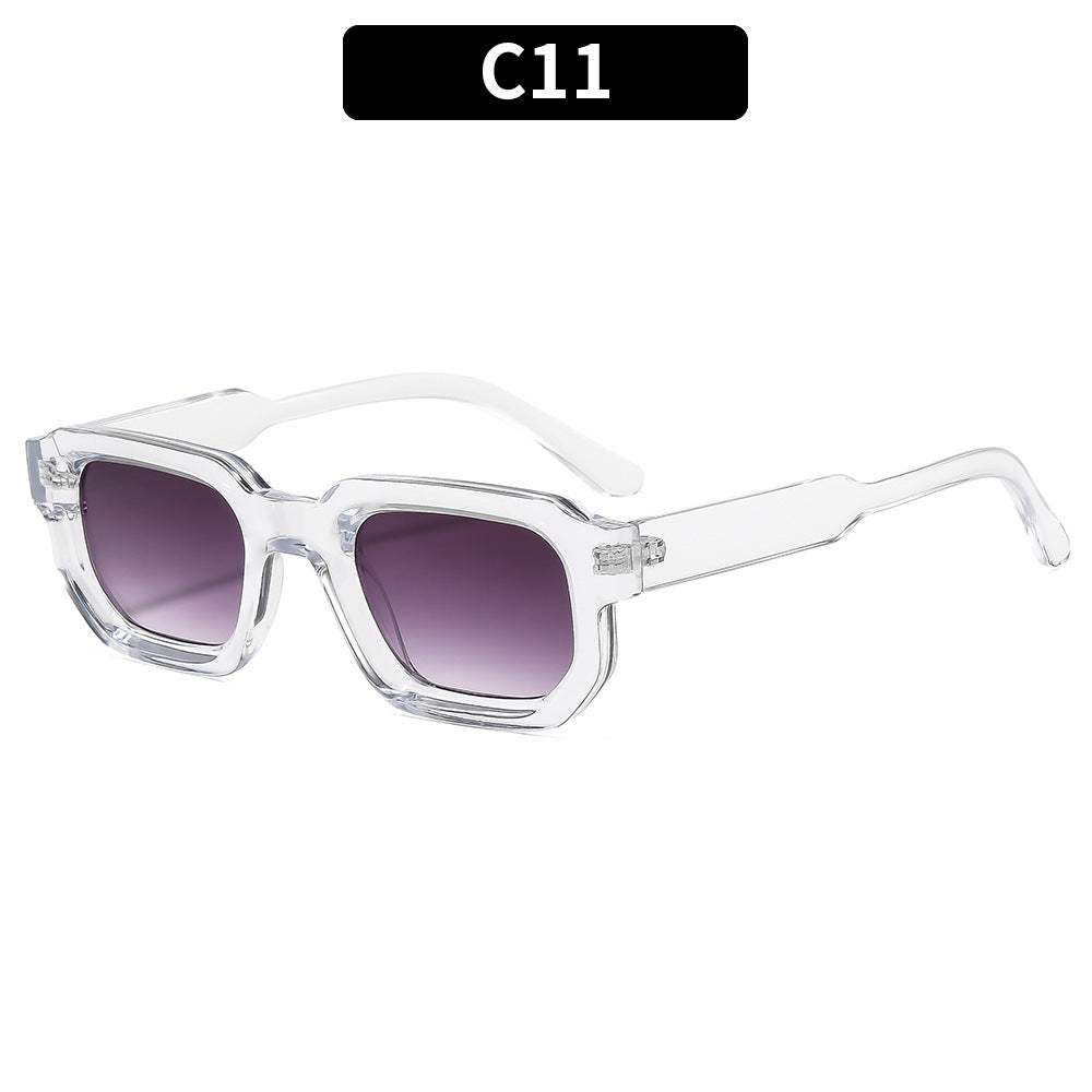 Trendige Winkelform Sonnenbrille