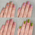 Künstlerischer Ombre-Effekt Press-On Nägel Brehn