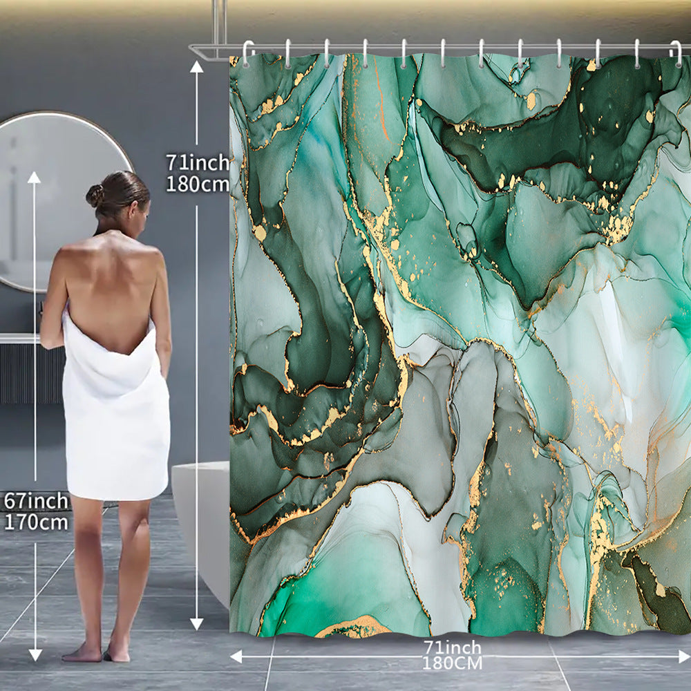 Abstract Marmor Design Duschvorhang Brehn