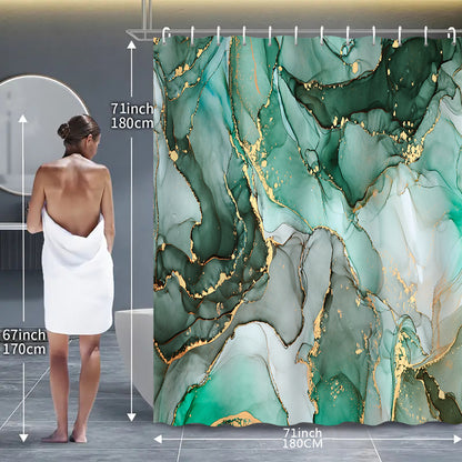 Abstract Marmor Design Duschvorhang Brehn