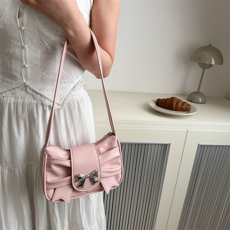 Elegante Schleifenakzent Schultertasche Brehn