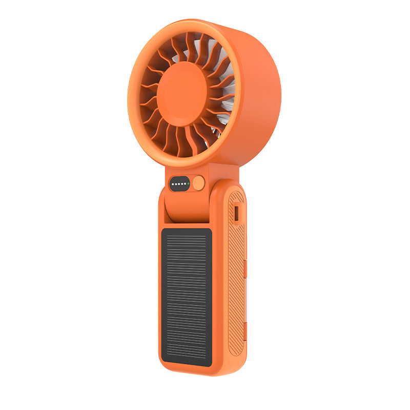 Unisex Portable Rechargeable Handheld Fan with Solar Charging Brehn