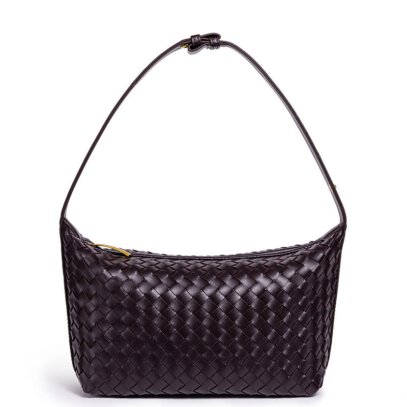 Geflochtene Vegane Leder Schultertasche Brehn