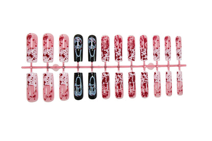 Halloween Kunstnagelset mit aufregenden blutigen Designs und gruseligen Motiven Brehn